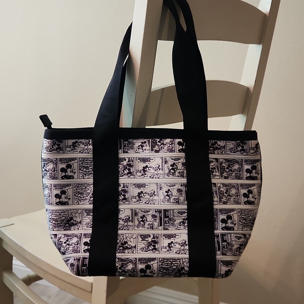 Harveys Seatbelt Disney Couture Mickey Mouse Comic Strip Black White Tote Bag